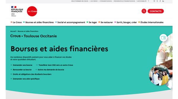 Crous - Bourses et aides financières